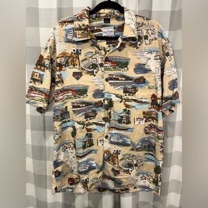 David Carey Originals Old Town San Diego Shirt Button Front SZ L